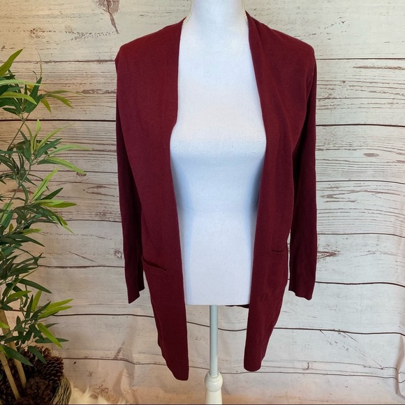 Sweet Romeo Simple Open Drape Pocket Cardigan NWT - Picture 5 of 12